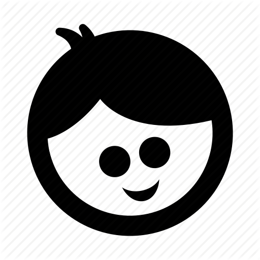 Kid Icons Vector - Face Boy Logo Icon (512x512)