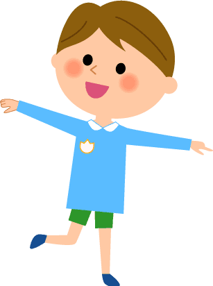 Young Boy Running And Playing - Illustration (307x412)