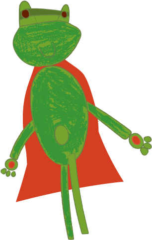 Sooper Frog - Illustration (322x500)
