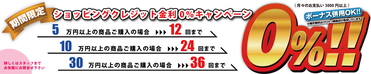 期間限定 金利0％キャンペーンキャンペーン - Number (1200x240)