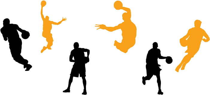 Dia Del Mini - Basketball Player Sports Man With Ball Wall Vinyl Decal, (725x365)
