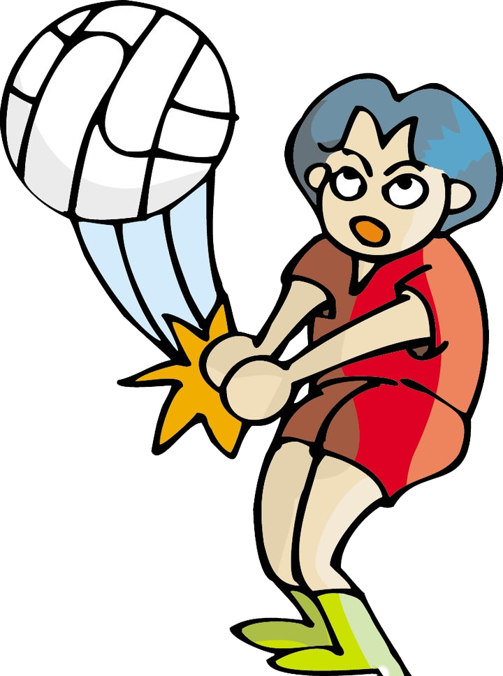 Volleyball Cartoon Computer File - صور لكرة الطائرة كرتون (720x968)