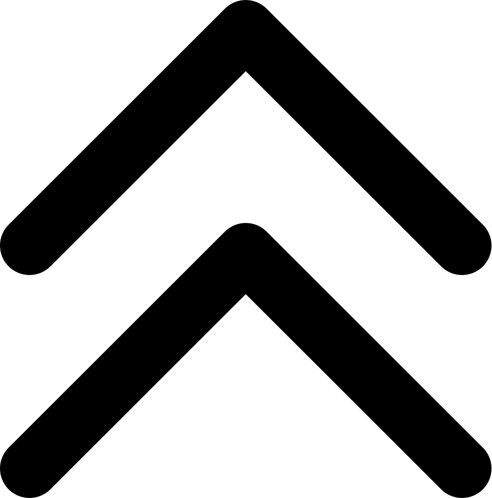 Upward Fold Comments - Double Up Arrow Icon (981x994)