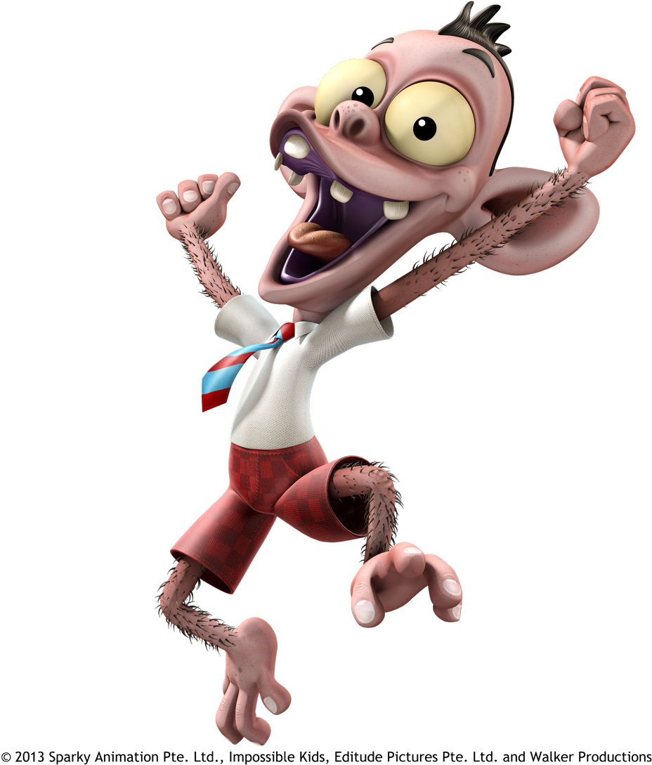 Fleabag Monkeyface - Cartoon (1096x1096)