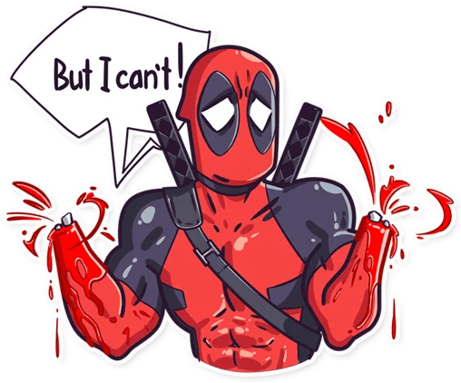 Deadpool Comic Sticker Pack - Deadpool (512x512)