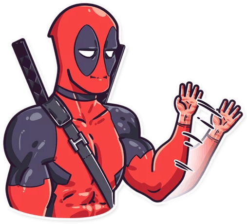 Deadpool Comic Sticker Pack - Deadpool Telegram Stickers (512x512)
