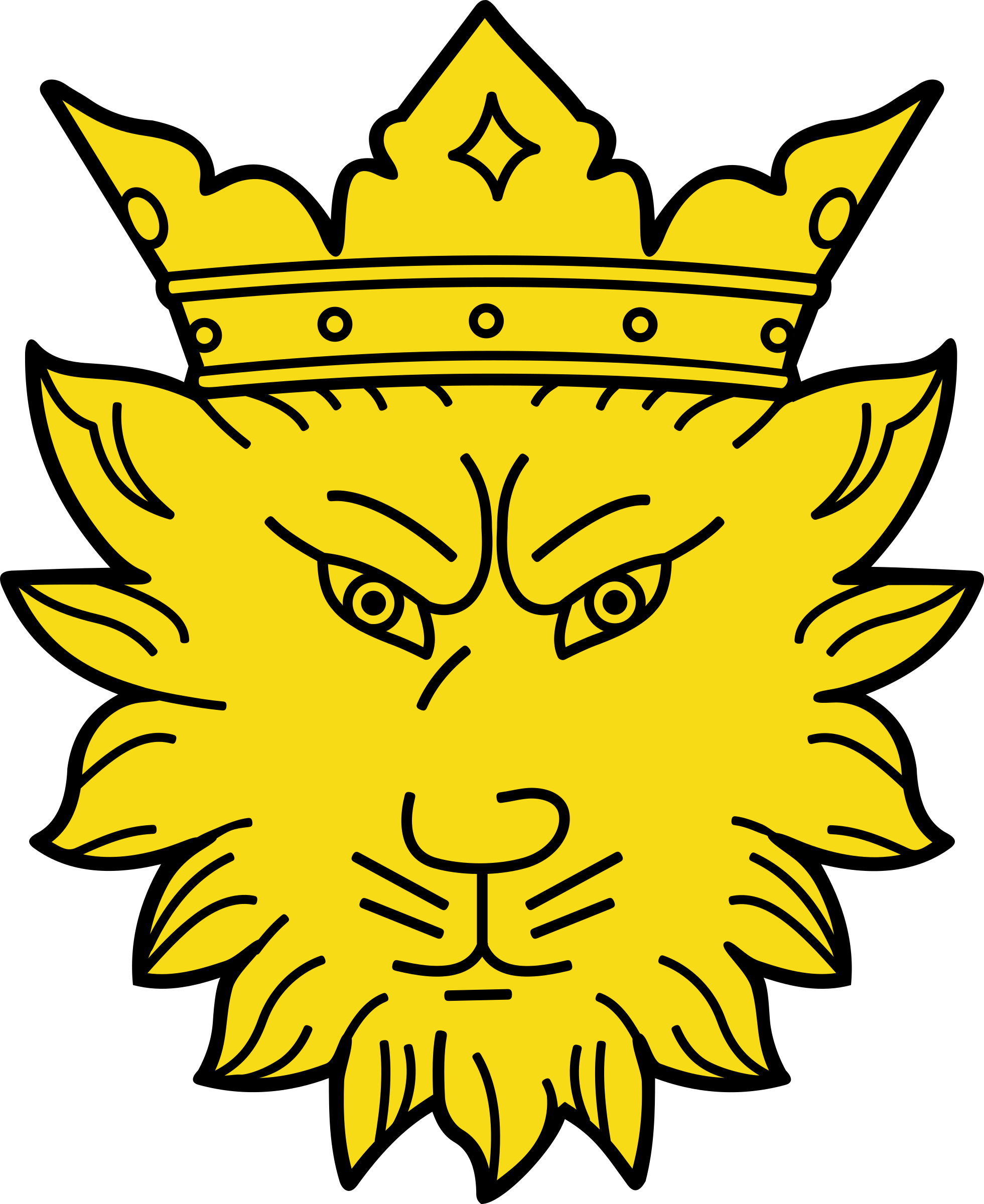 Leopard Head With Crown - Leopard (1961x2400)