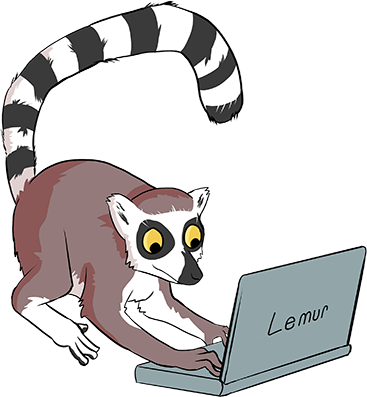 Lemurloginillustration - Madagascar Cat (367x397)