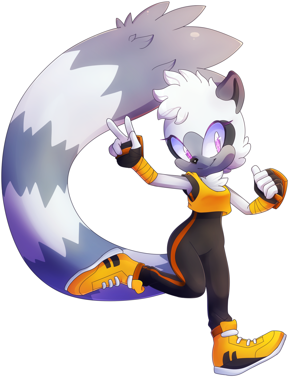 Tangle The Ring Tailed Lemur - Tangle The Lemur Sega (1280x1676)