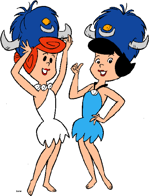 Fred And Barney Wives (494x635)