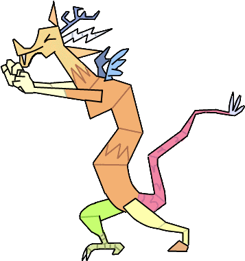 Discord Dance - Mlp Discord Dancing In Window (421x501)