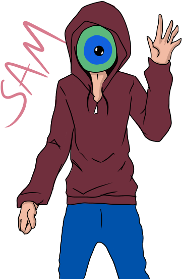 Septiceye Sam - Illustration (436x552)