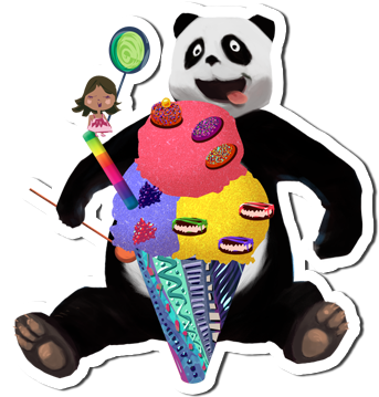 Ice Cream Maker Game - Cartoon (408x408)