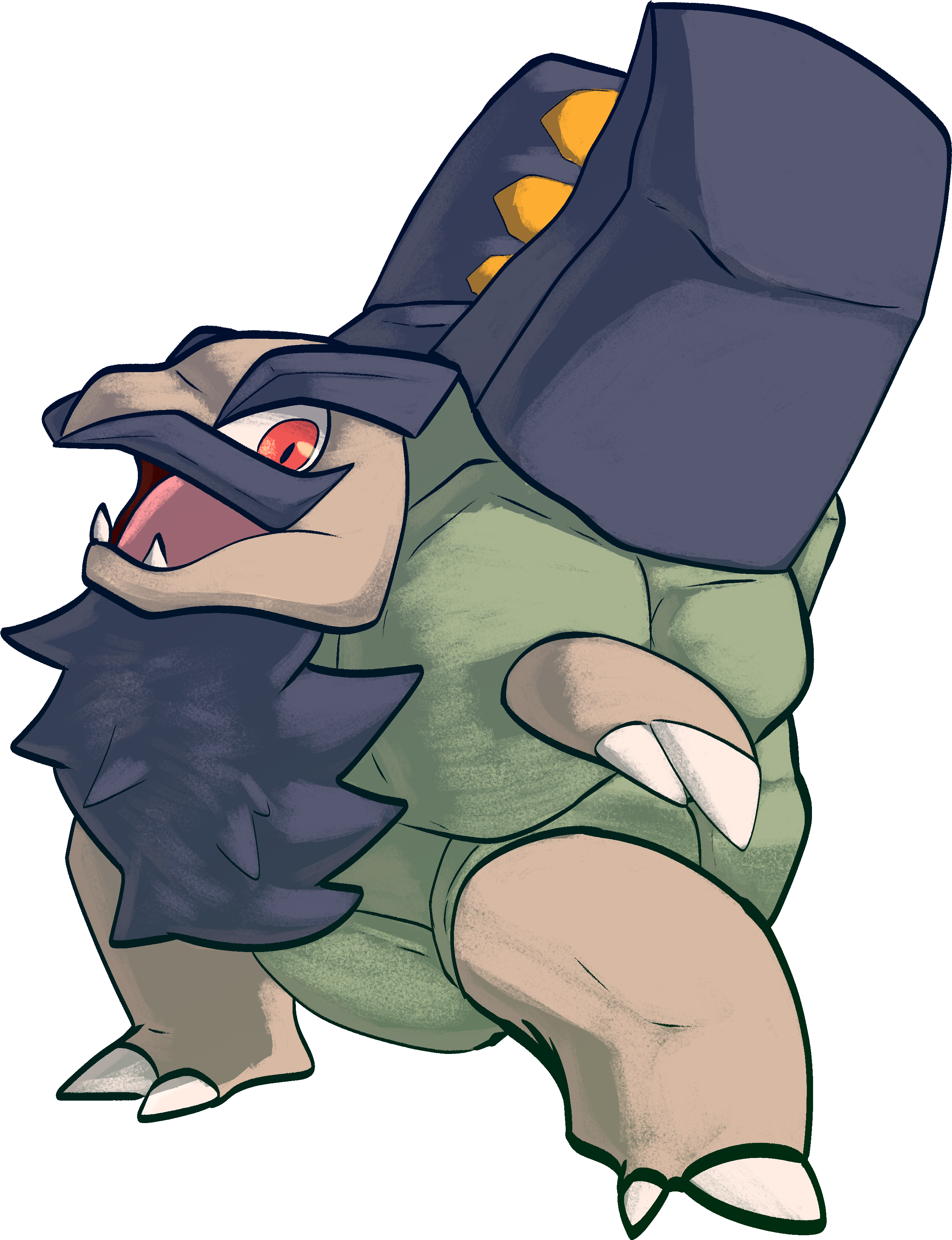 Alolan Golem - Golem (2680x3460)
