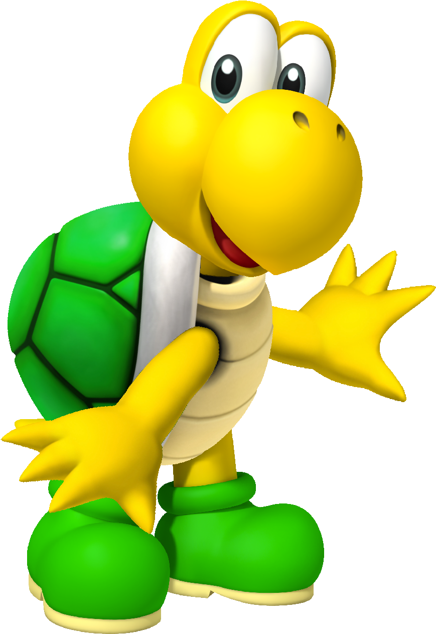 Koopa Troopa - Koopa Troopa White (881x1273)