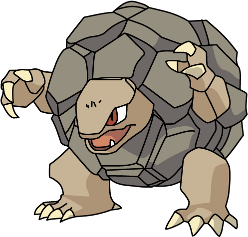 Golem Clipart - - Geodude Evolution (500x500)