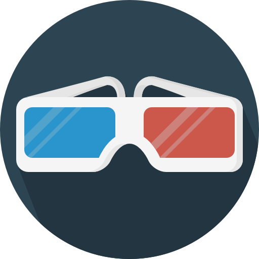 3d Glasses Free Icon - Heat Map (512x512)