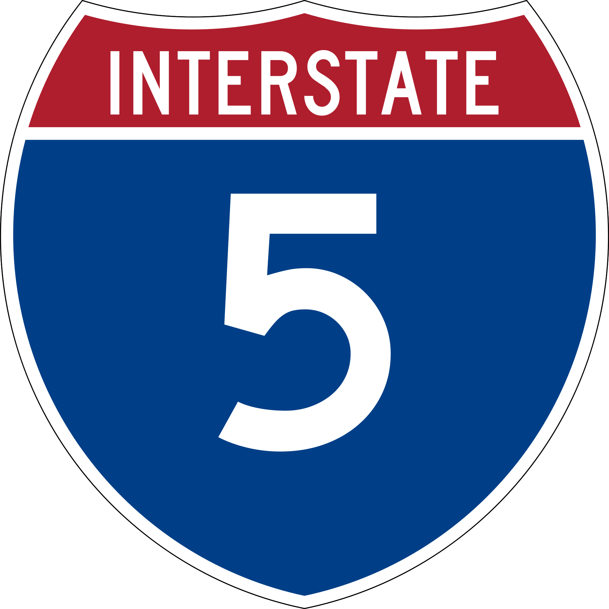 Open - Interstate 10 California Sign (2000x2000)