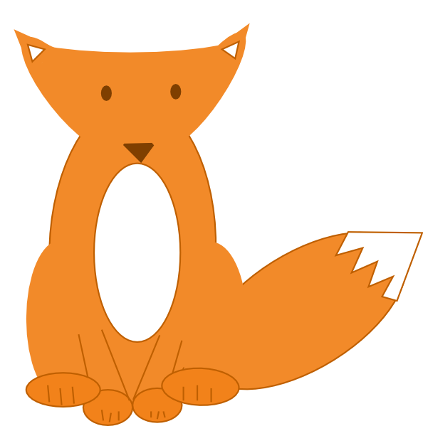 Orange Thumbs Up - Cartoon (594x599)