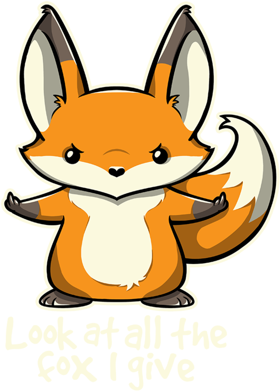 All The Fox - T-shirt (1024x887)