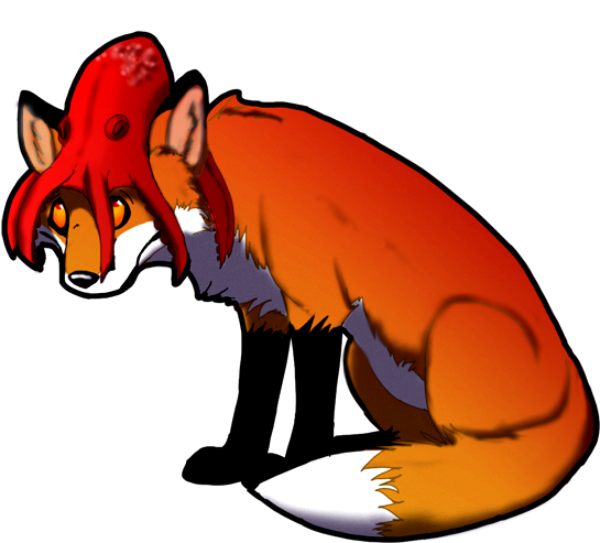 Fox With Octopuswha By Moose15 - Fox And Octopus (661x560)