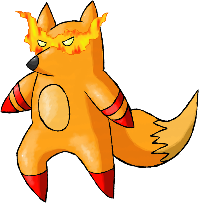 Hero Fox Fakemon Evolution By Trainerarthur Hero Fox - Cartoon (1024x1024)
