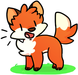 Chub Fox By Tumblin-down - Cartoon (406x338)