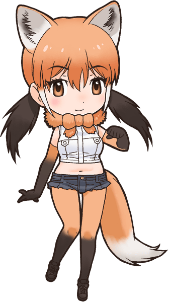 Maned Wolf - Kimono Friends Gray Fox (336x600)