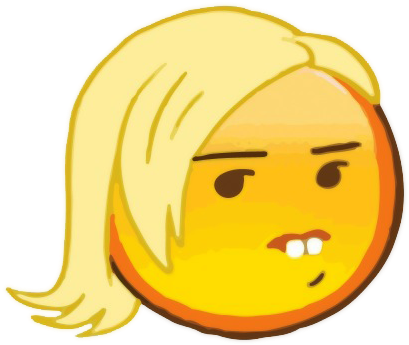 Emoji, Funny, Lol, Smile, Smiley, Tumblr, Unicorn - Side Eyeing Chloe Emoji (500x500)
