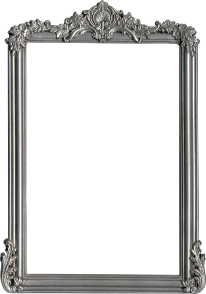 Silver Frame - Silver Frame Png Transparent (420x600)
