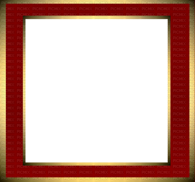 Frame Red Gold - Picture Frame (400x374)