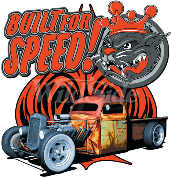Built For Speed - Mens Hotrod 58 Muscle Vest Tank To Built Speed V8 Custom (600x600)