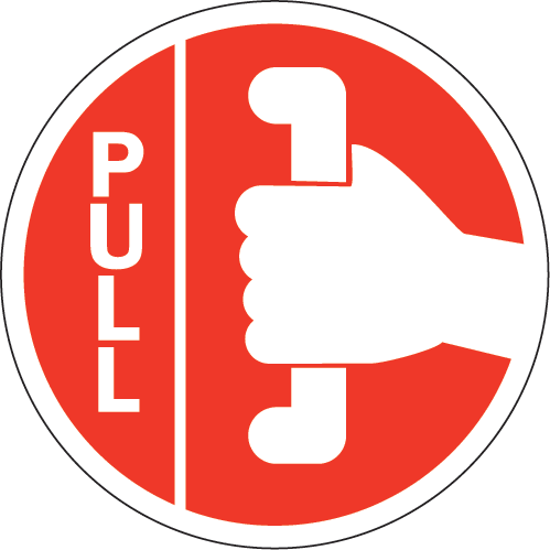 Push Pull Door Labels Clipart - Push And Pull Sign (499x499)