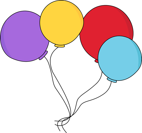Colored String Clipart - Balloons Clipart (500x468)