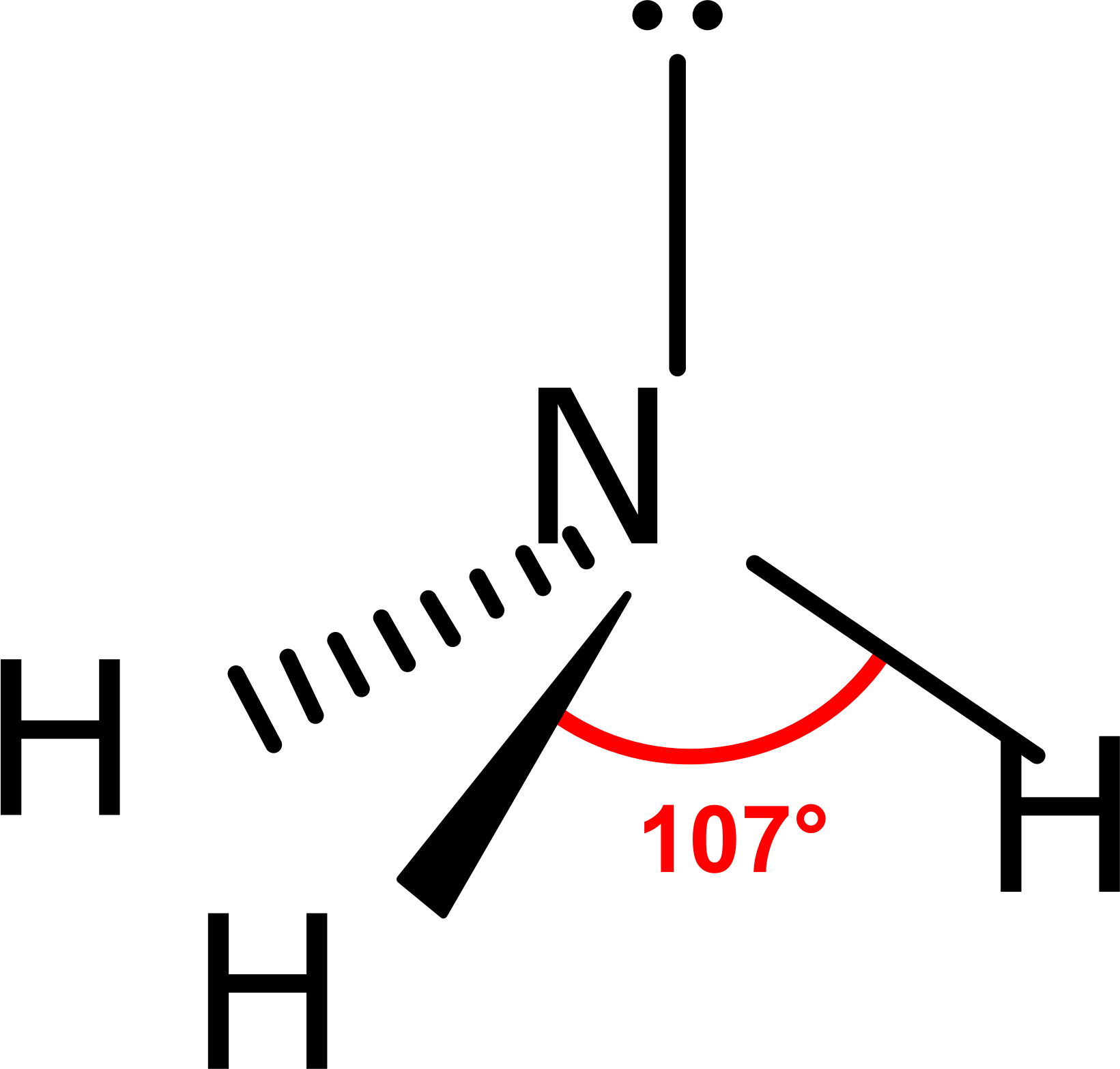 Lone Electron Pair - Pyramidal Molecular Shape (1641x1568)
