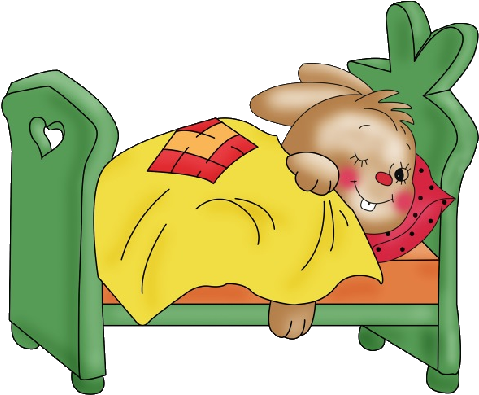 Sleeping Rabbit Cartoon (600x400)