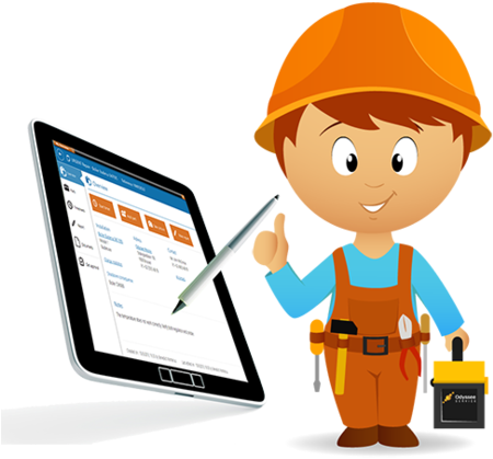 Logistics Erp Application - Handyman Cartoon (500x451)