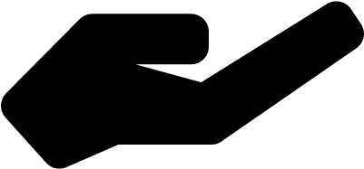 Open Hand Vector - Parallel (980x454)