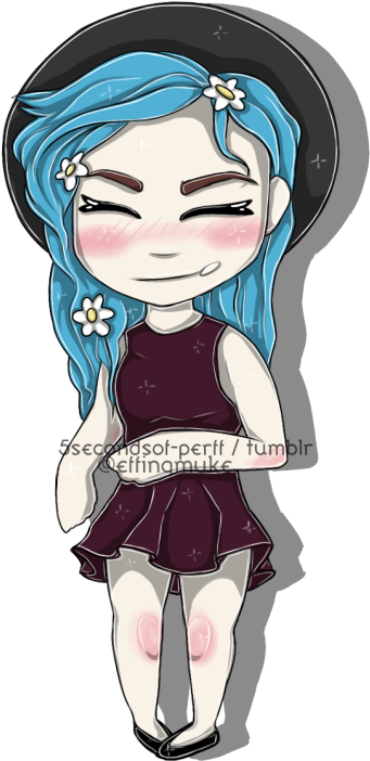 I Drew Halsey - Halsey Chibi (375x750)