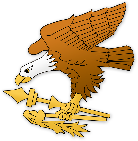 Samoan Eagle - American Samoa Flag Eagle (587x600)