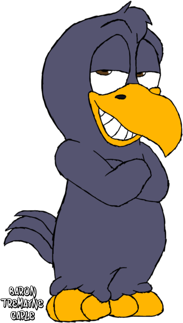 Crow - Cartoon (710x1250)