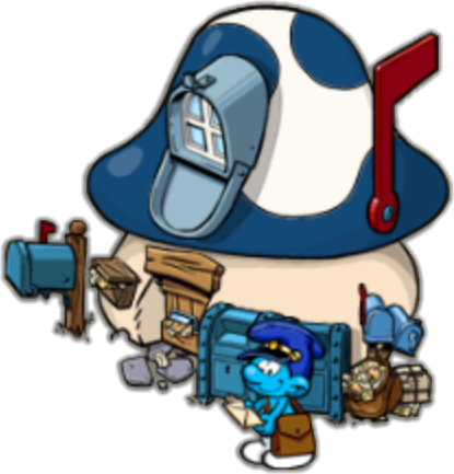 Postman Smurf - Postman Smurf (415x433)