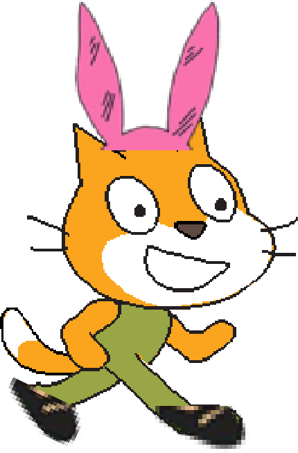 Scratch Cat As Louise Belcher - Scratch (430x654)