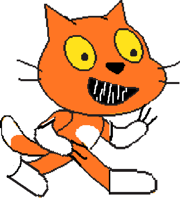 Scratch Cat As Fraidy Cat - Scratch (625x688)
