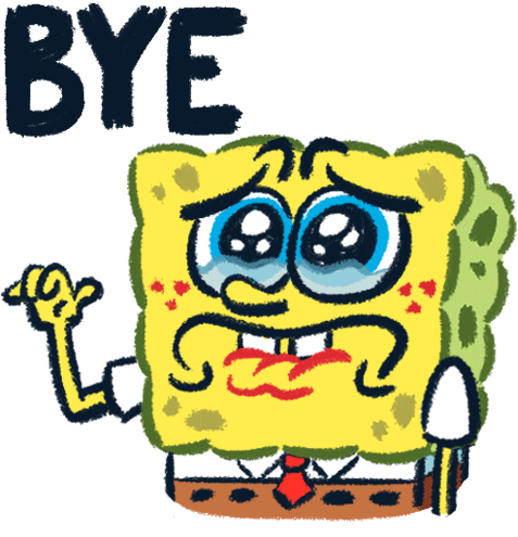 Spongebob Nickanimationstudio - Spongebob Bye Bye Gif (500x500)