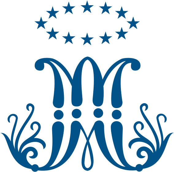 Mary's Monogram - Blessed Virgin Mary Symbol (600x600)