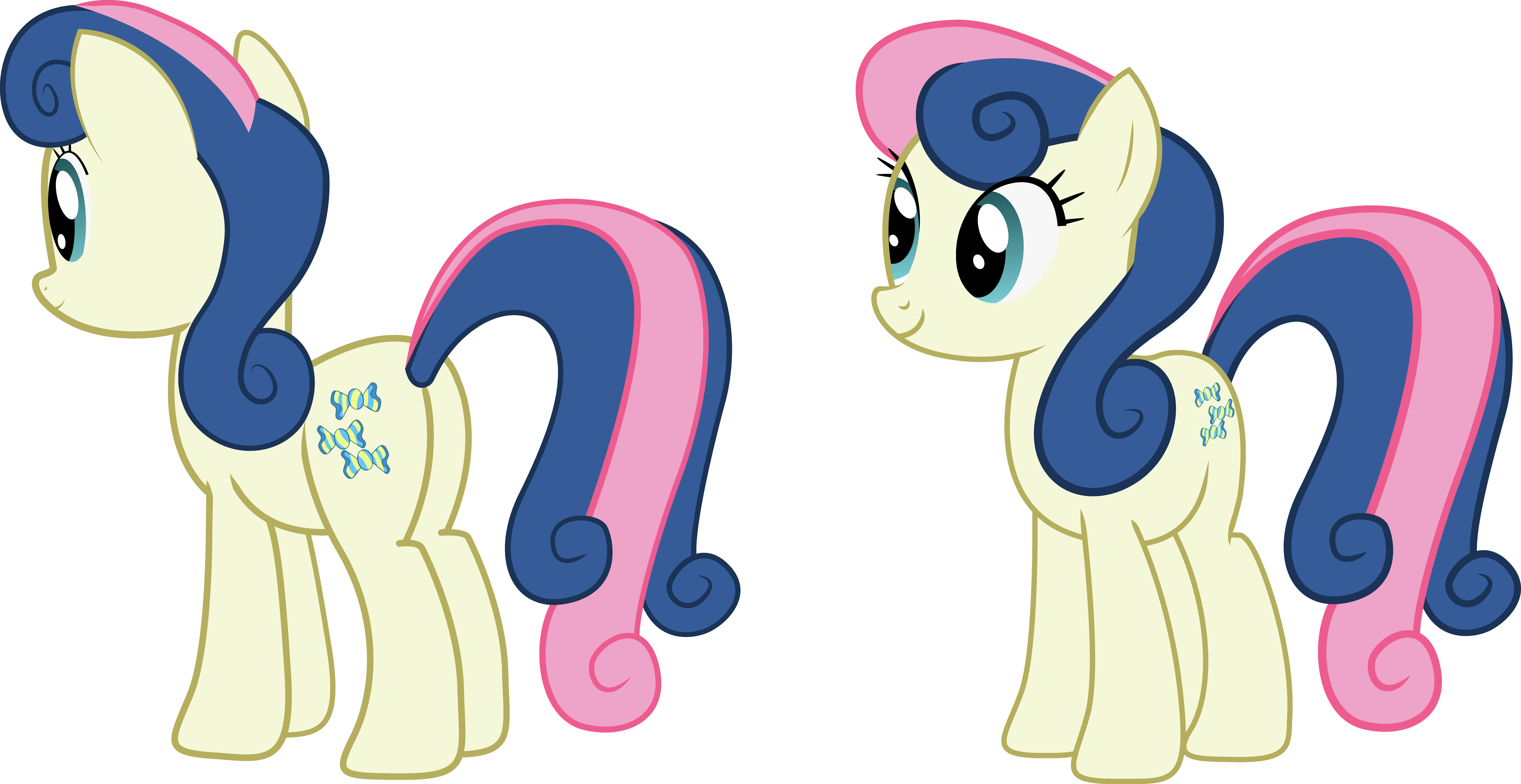 Lyra Vector Download - Bon Bon Mlp Vector (6049x3118)