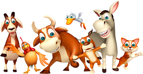 Animales De Granja - Cartoon (470x470)