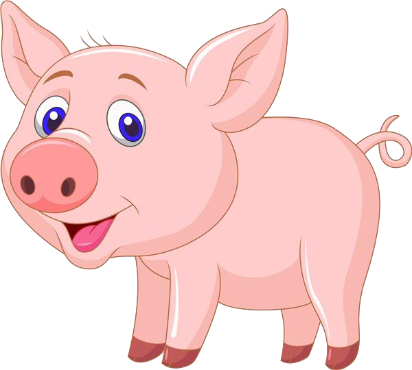 19，可使用adobe - Pig Clipart (600x540)