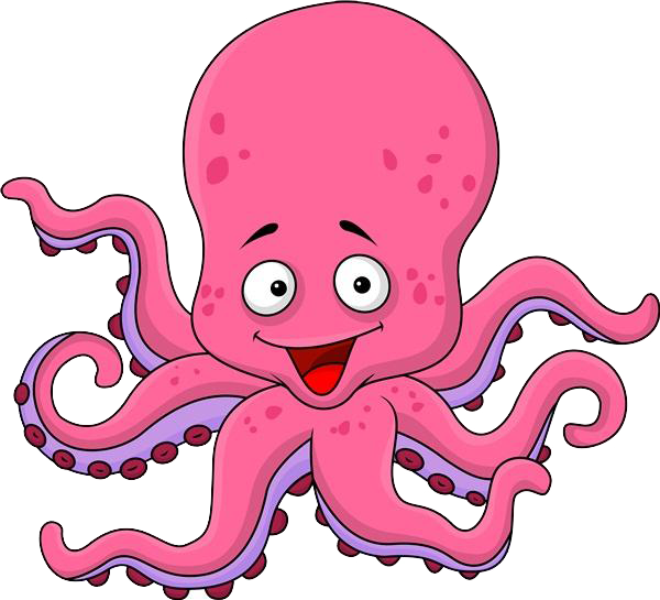 27，可使用adobe - Octopus Cartoon (600x545)